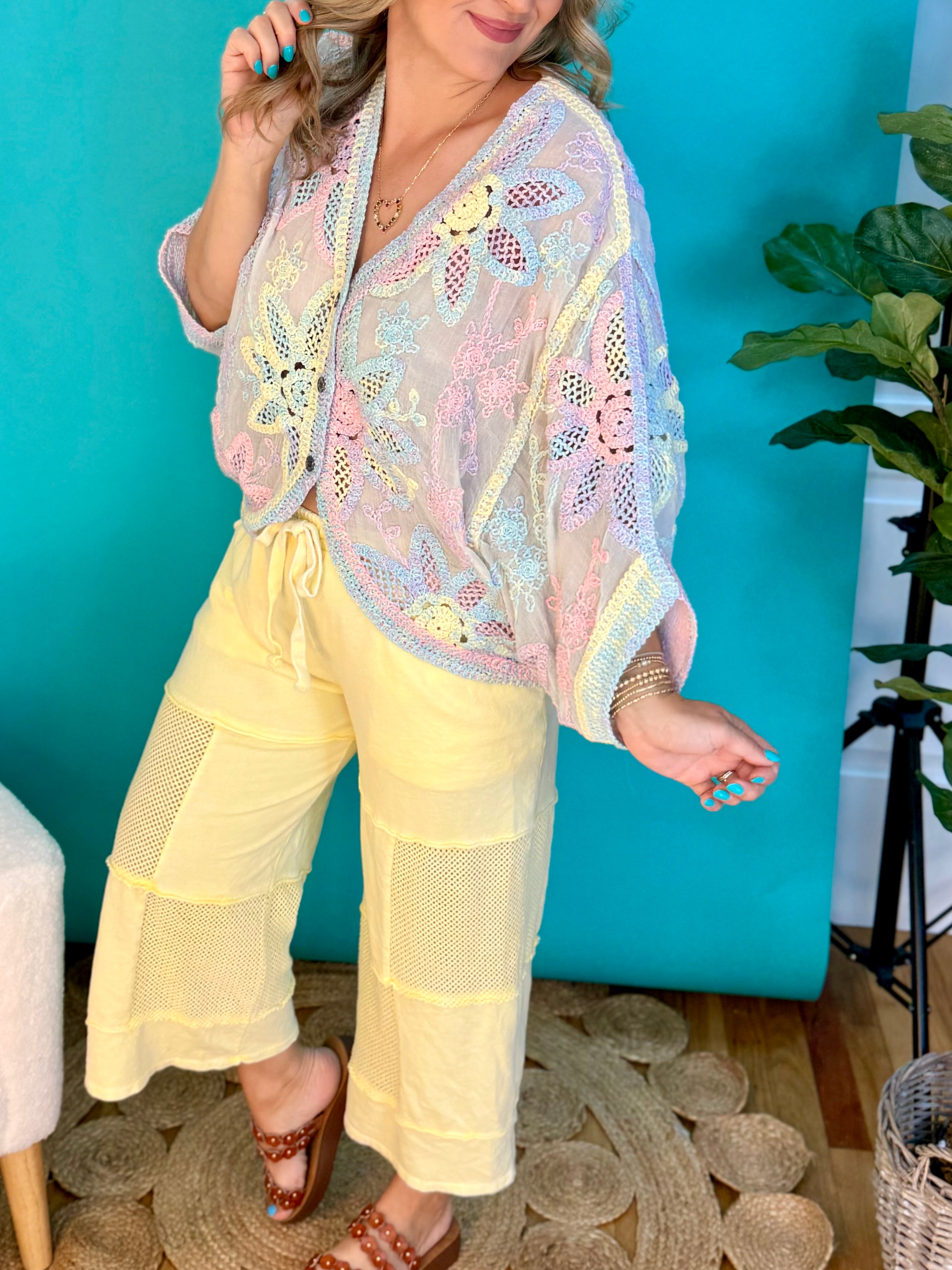 Sunshine Soul Mineral Wash Bottoms-240 Pants-J.Her-The Lovely Closet, Women's Fashion Boutique in Alexandria, KY