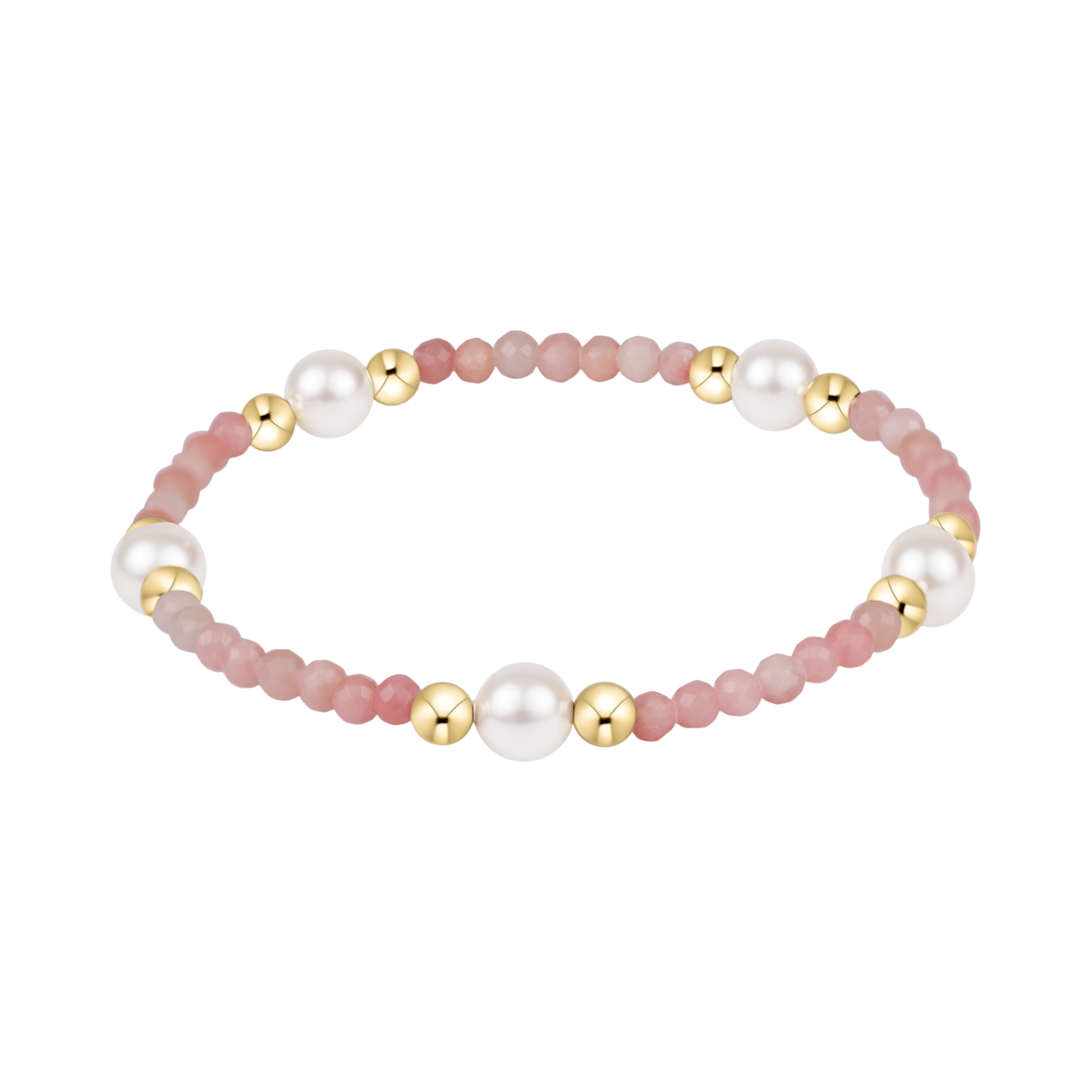 PURPOSE PEARL 6MM GEM BRACELET - PINK OPAL-260 eNewton-eNewton-The Lovely Closet, Women's Fashion Boutique in Alexandria, KY