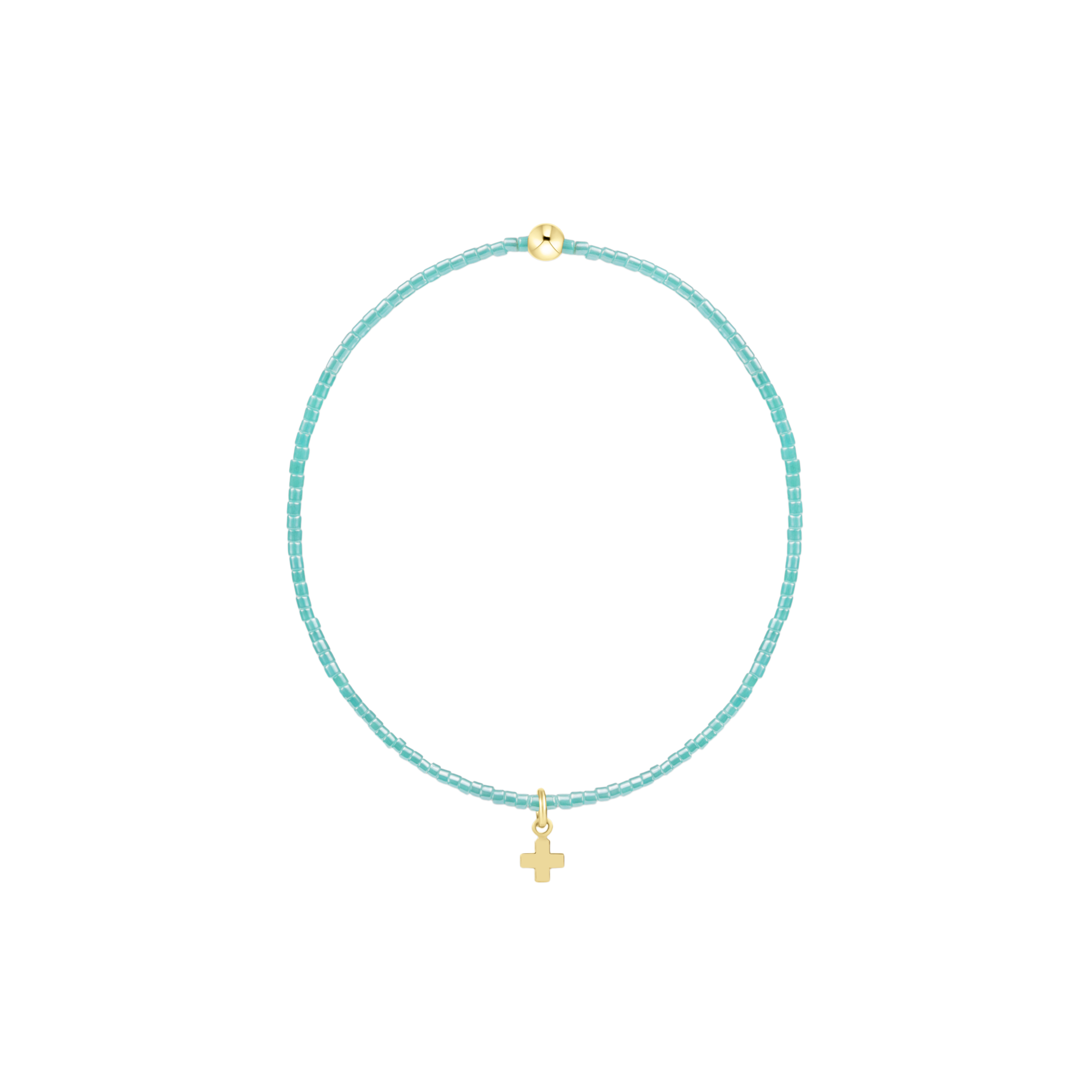 ENEWTON HOPE CLASSIC SEA GLASS - SIGNATURE CROSS SMALL GOLD CHARM-260 eNewton-eNewton-The Lovely Closet, Women's Fashion Boutique in Alexandria, KY