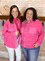 FINAL SALE Spicy Pink Leopard Shacket-The Lovely Closet-The Lovely Closet, Women's Fashion Boutique in Alexandria, KY