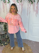 Oh Happy Day Top-110 Long Sleeve Top-easel-The Lovely Closet, Women's Fashion Boutique in Alexandria, KY