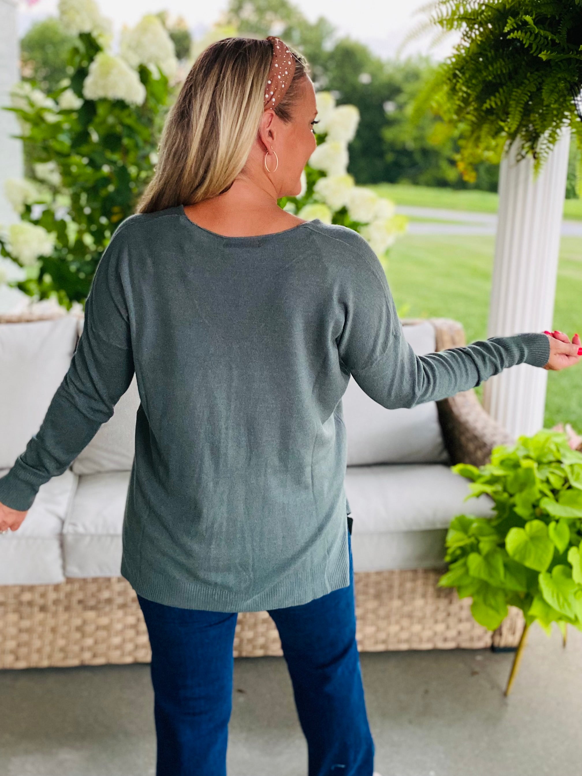 Dream Sweater - Teal-140 Sweaters-zenana-The Lovely Closet, Women's Fashion Boutique in Alexandria, KY