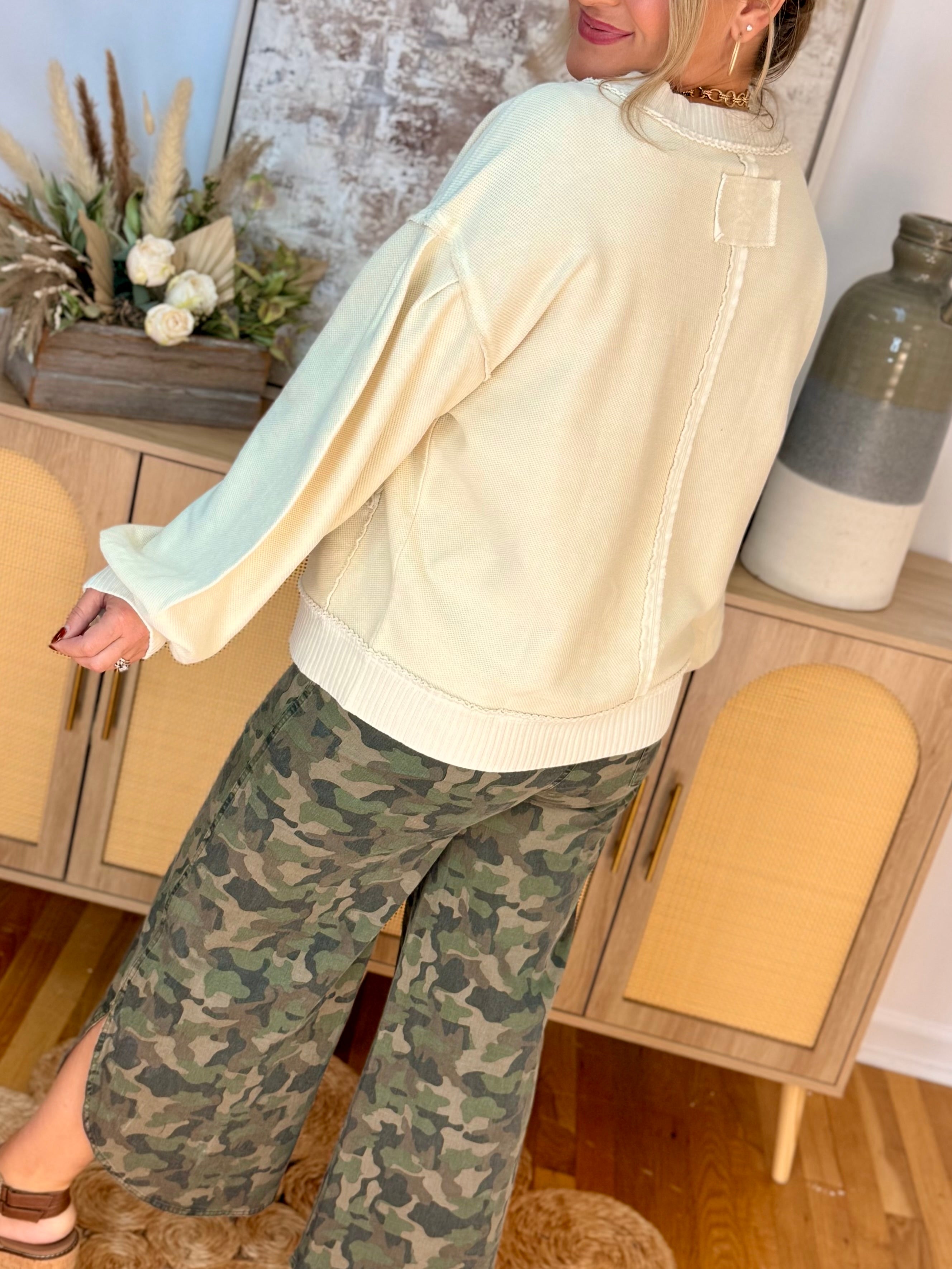 Perfectly Classic Cardigan - Ecru-160 Cardigan/Kimonos-easel-The Lovely Closet, Women's Fashion Boutique in Alexandria, KY