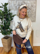 Suede Westlyn Woven Bum Bag - Suede Chocolate-290 Bag/Handbags-Pretty Simple-The Lovely Closet, Women's Fashion Boutique in Alexandria, KY