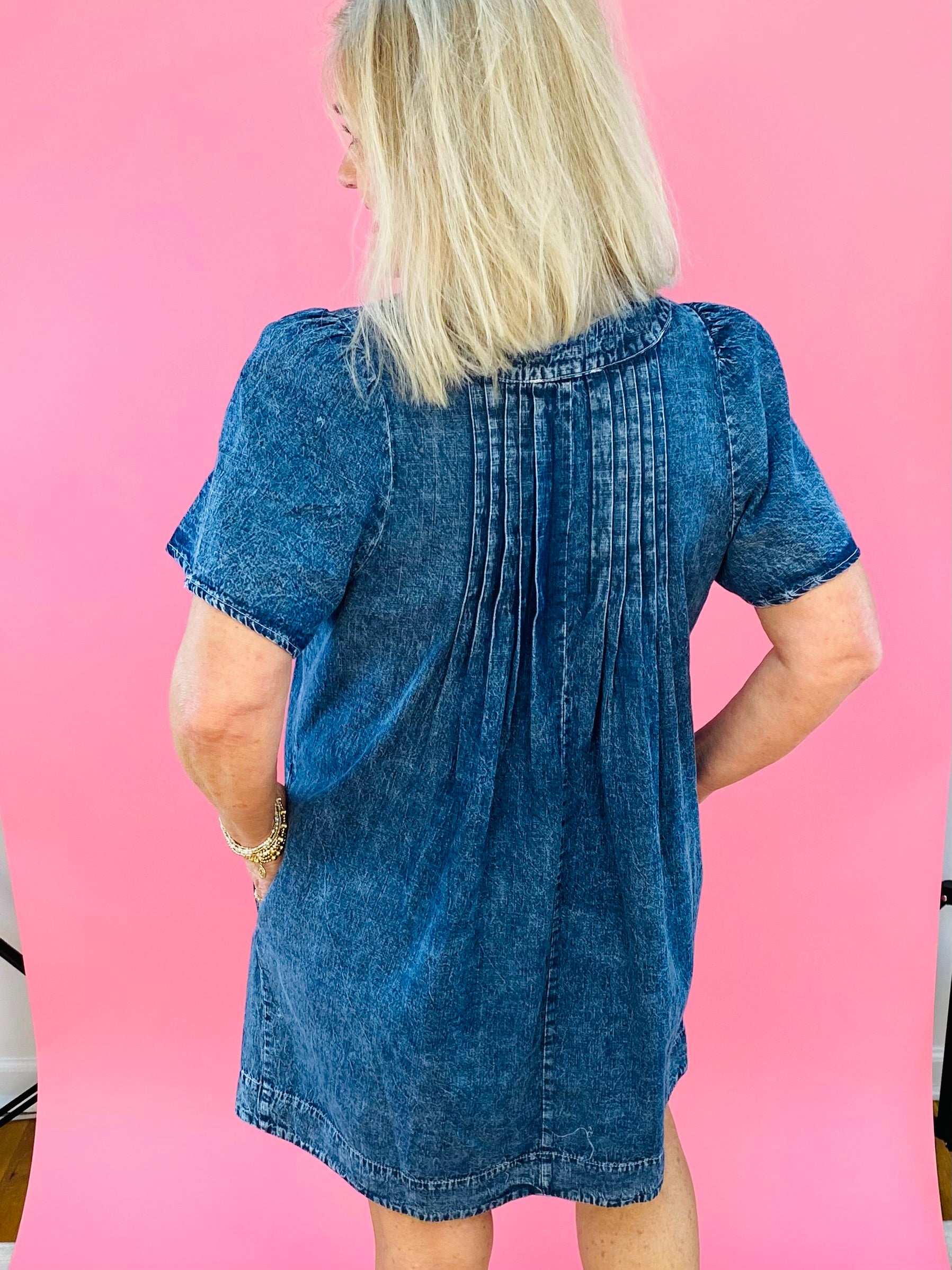 Denim For Days Dress-180 Dresses-easel-The Lovely Closet, Women's Fashion Boutique in Alexandria, KY