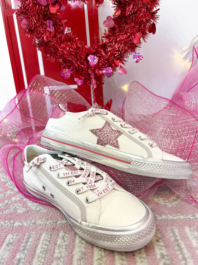 FINAL SALE Lovely In Pink VH Sneakers-The Lovely Closet-The Lovely Closet, Women's Fashion Boutique in Alexandria, KY