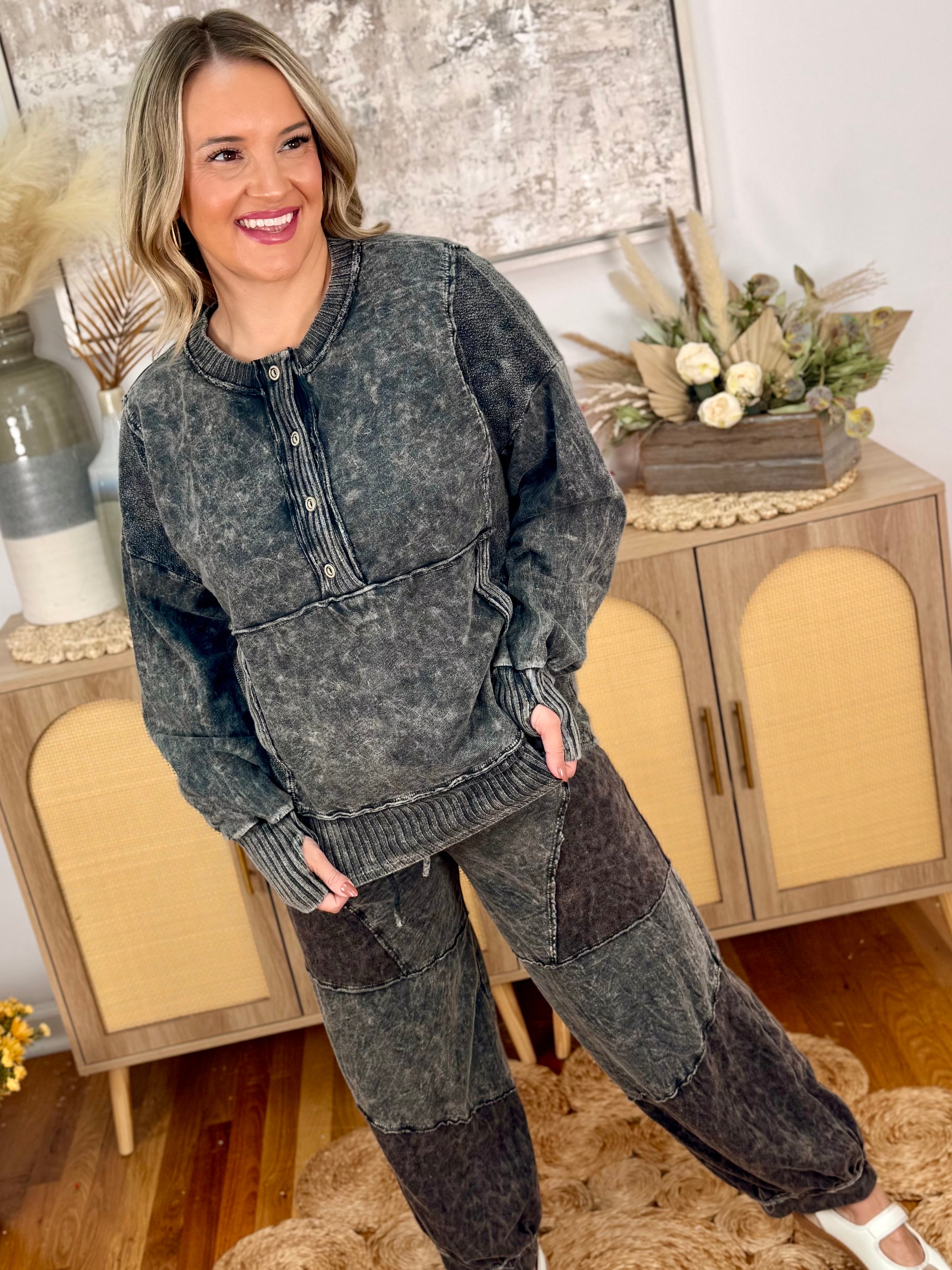 Natural Ease Pullover - Ash-110 Long Sleeve Top-J.Her-The Lovely Closet, Women's Fashion Boutique in Alexandria, KY