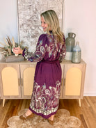 Chateau Weekend Midi Dress-180 Dresses-Umgee-The Lovely Closet, Women's Fashion Boutique in Alexandria, KY