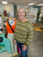 Charm Stripe Crochet Sweater-140 Sweaters-The Lovely Closet-The Lovely Closet, Women's Fashion Boutique in Alexandria, KY