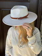 Chic Flat Brim Buckle Hat-280 Accessories-The Lovely Closet-The Lovely Closet, Women's Fashion Boutique in Alexandria, KY