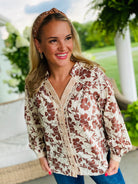 Golden Hour Long Sleeve Blouse-110 Long Sleeve Top-GIGIO-The Lovely Closet, Women's Fashion Boutique in Alexandria, KY