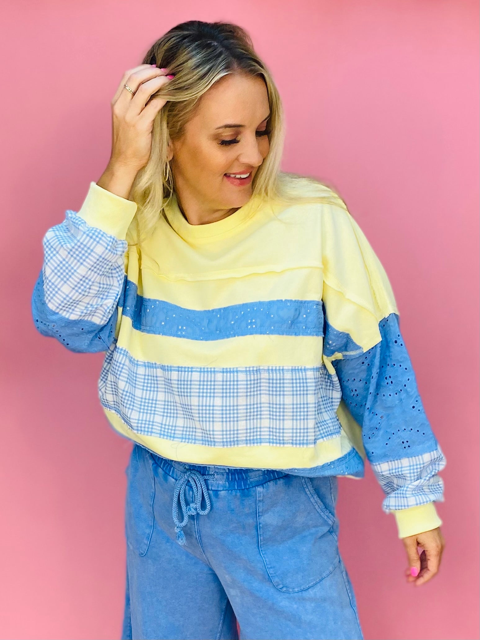 Sunshine State of Mind Pullover-110 Long Sleeve Top-FANTASTIC FAWN-The Lovely Closet, Women's Fashion Boutique in Alexandria, KY