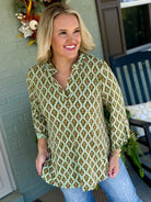 Lizzy - Fall Floral Print Top-110 Long Sleeve Top-Dear Scarlett-The Lovely Closet, Women's Fashion Boutique in Alexandria, KY