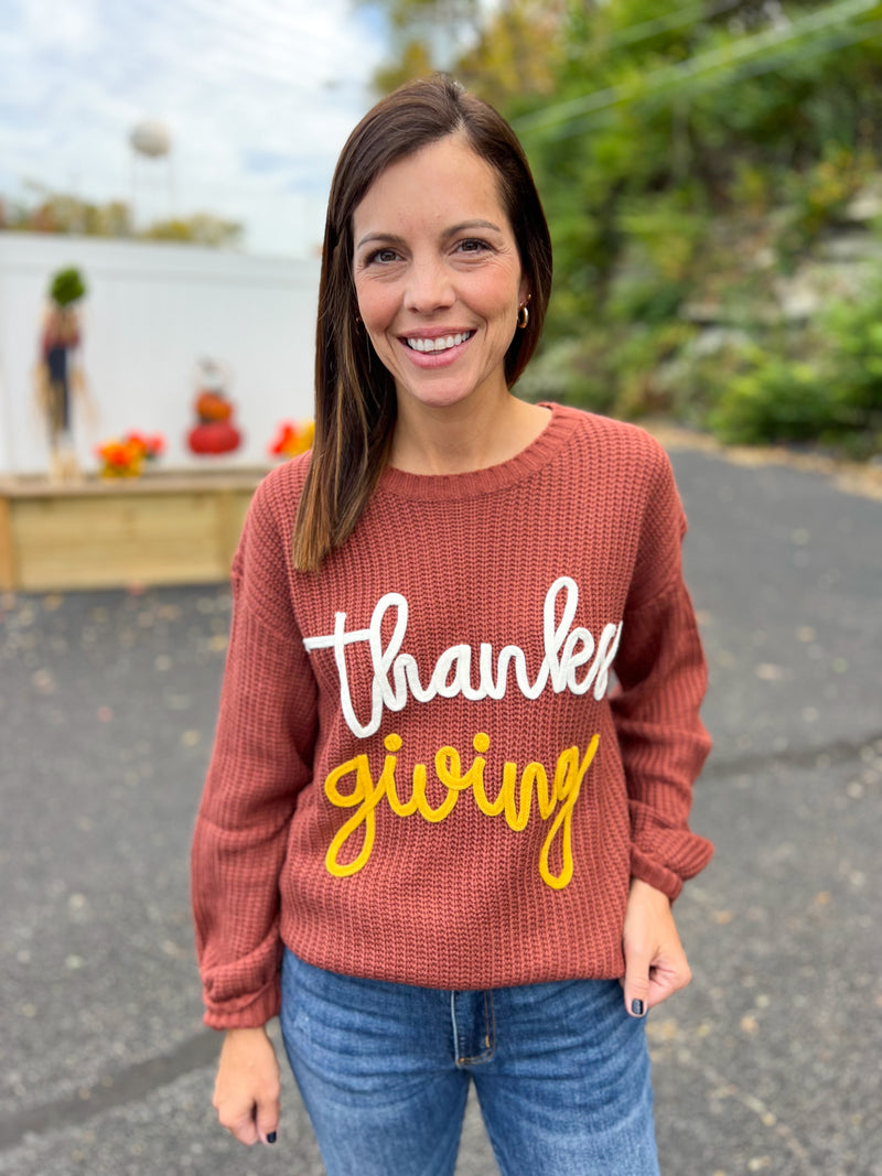 FINAL SALE Thanksgiving Sweater
