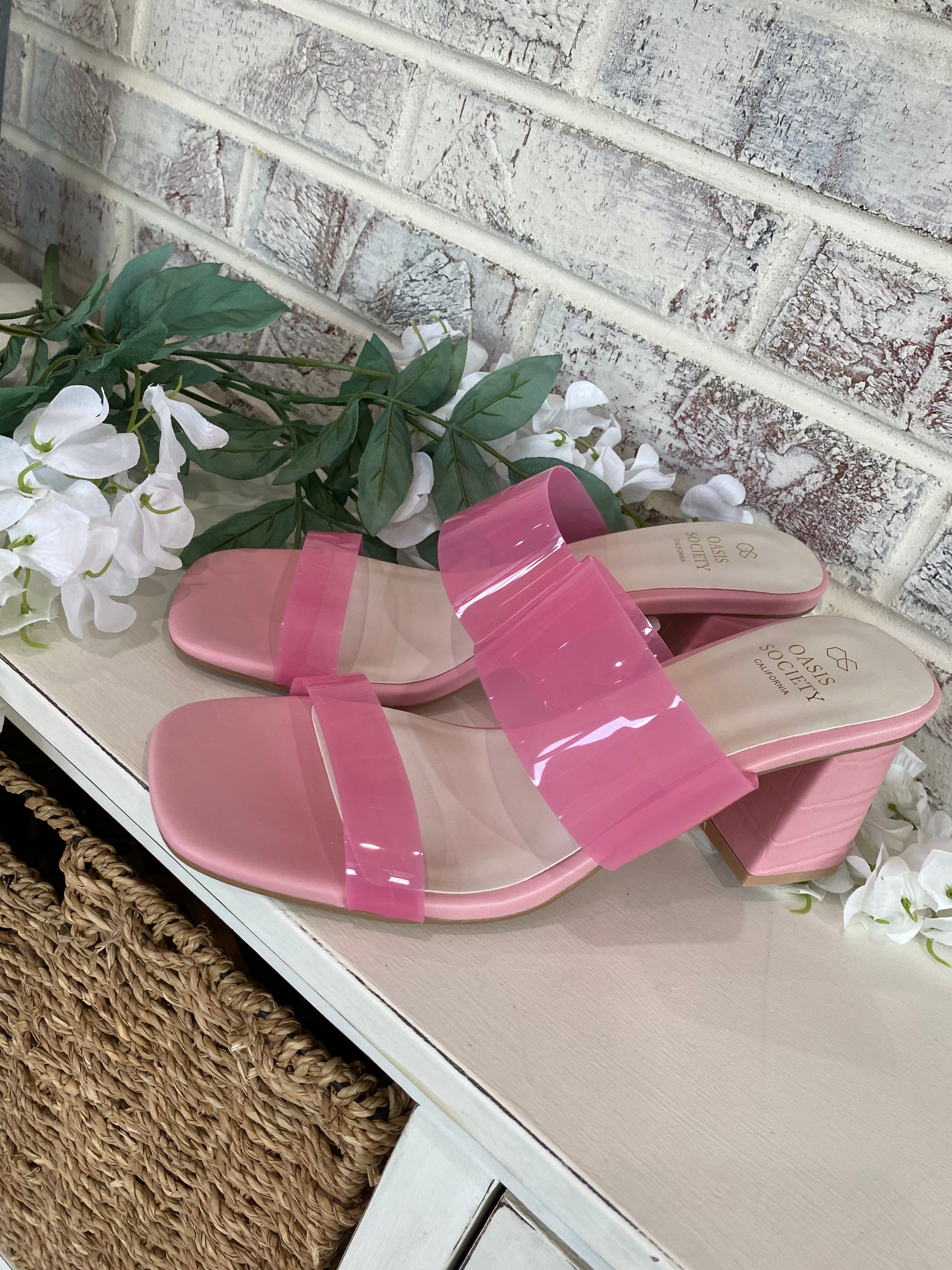 Pop of Pink Sandal-Sandals-The Lovely Closet-The Lovely Closet, Women's Fashion Boutique in Alexandria, KY