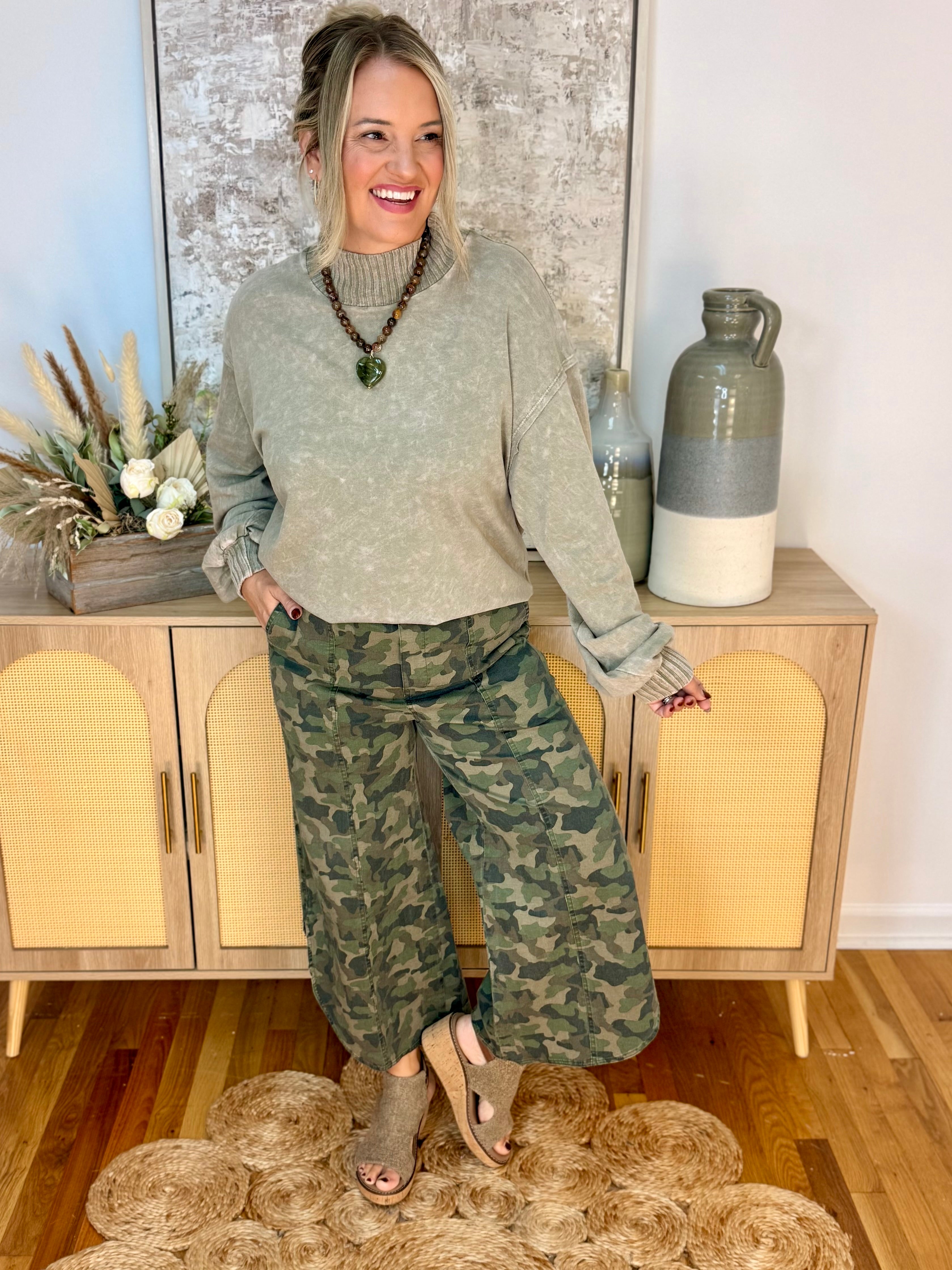 Camo All Day Pants-240 Pants-The Lovely Closet-The Lovely Closet, Women's Fashion Boutique in Alexandria, KY
