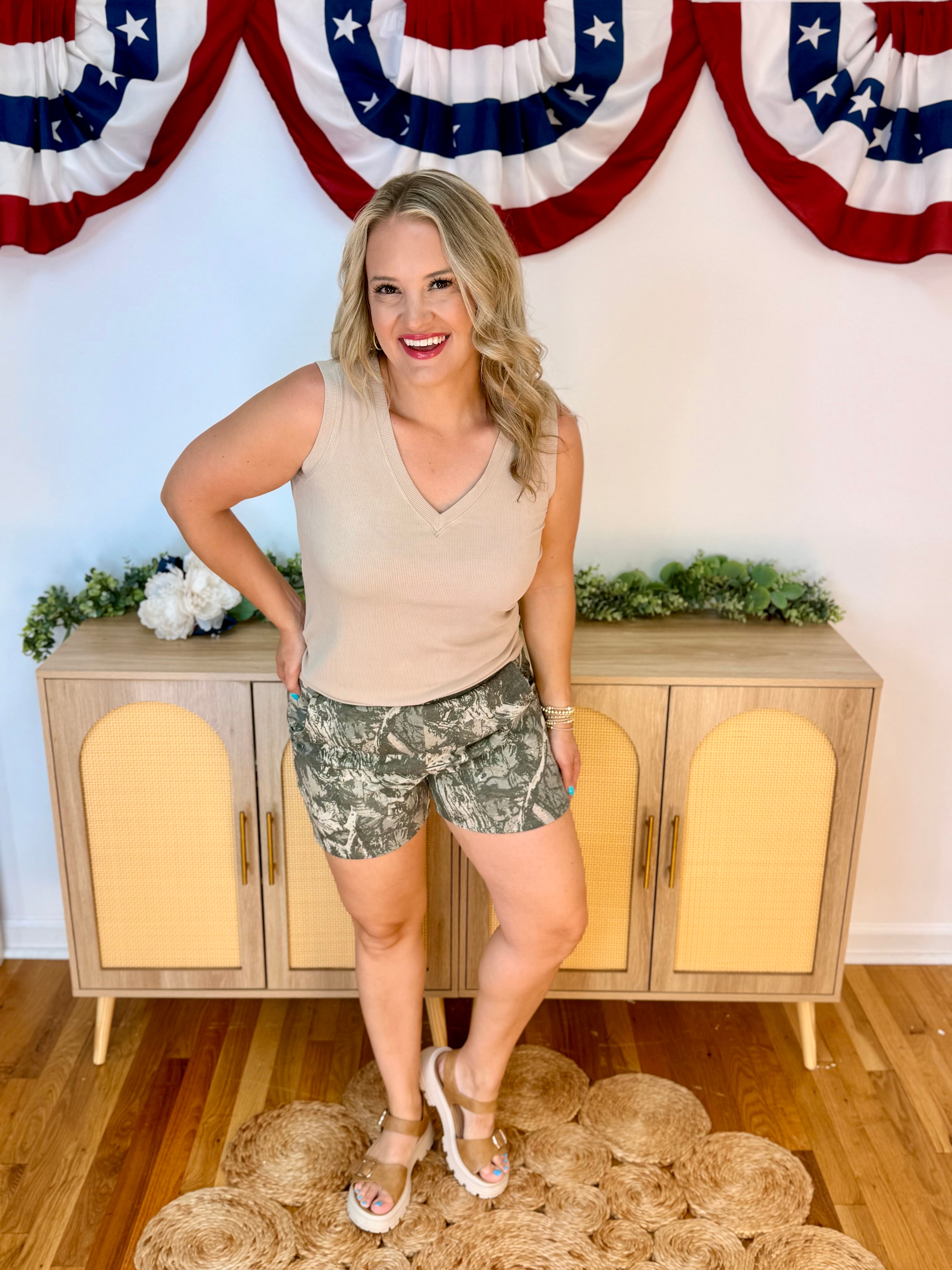 Camo Shorts-230 Skirts/Shorts-The Lovely Closet-The Lovely Closet, Women's Fashion Boutique in Alexandria, KY
