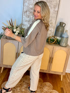Fourth Quarter Classic Top - Mocha-100 Short Sleeve Tops-She + Sky-The Lovely Closet, Women's Fashion Boutique in Alexandria, KY
