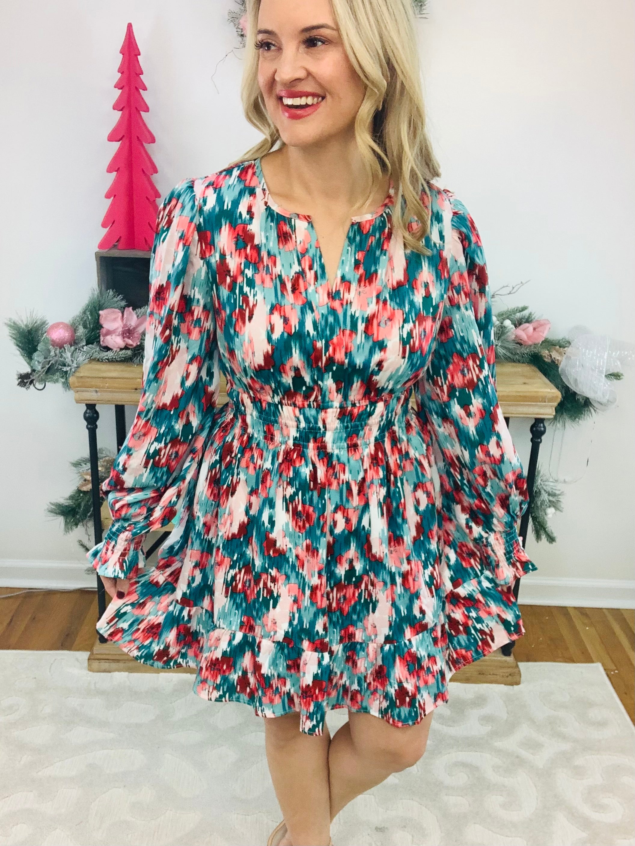 Hello Holidays Dress-180 Dresses-Jodifl-The Lovely Closet, Women's Fashion Boutique in Alexandria, KY