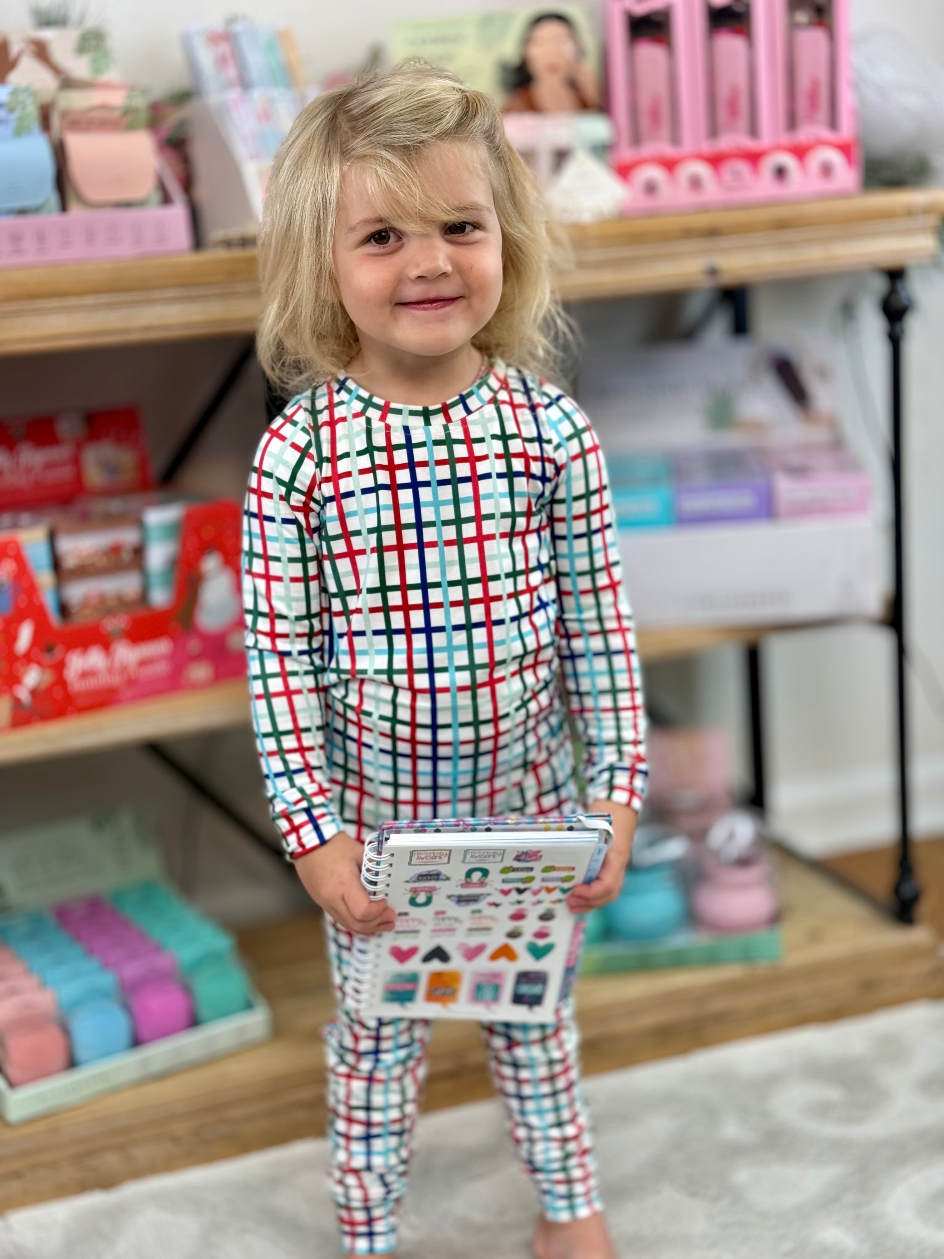 FINAL SALE Mary Square Luxury Pajamas - Family Plaid-350 Holiday-Mary Square-The Lovely Closet, Women's Fashion Boutique in Alexandria, KY