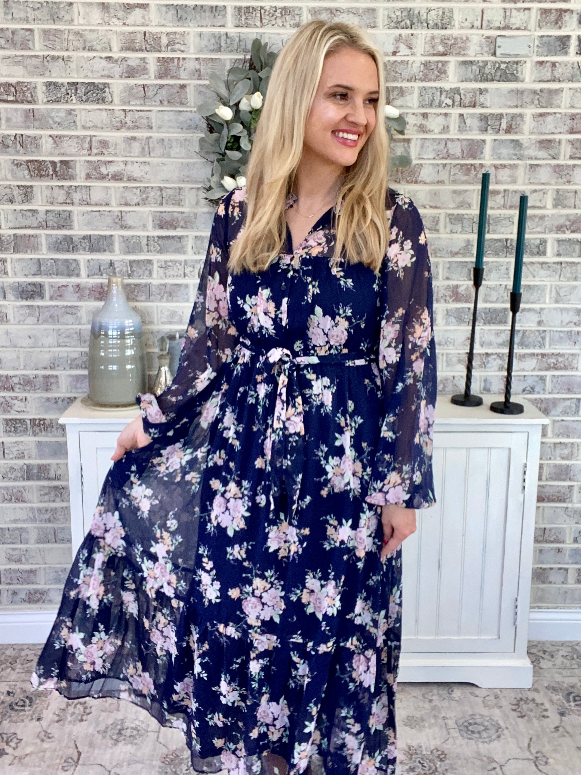 FINAL SALE Spring Blooms Maxi Dress-Dresses-The Lovely Closet-The Lovely Closet, Women's Fashion Boutique in Alexandria, KY