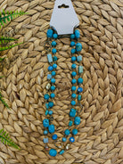 Long Beaded Turquoise Necklace-250 Jewelry-Fame-The Lovely Closet, Women's Fashion Boutique in Alexandria, KY