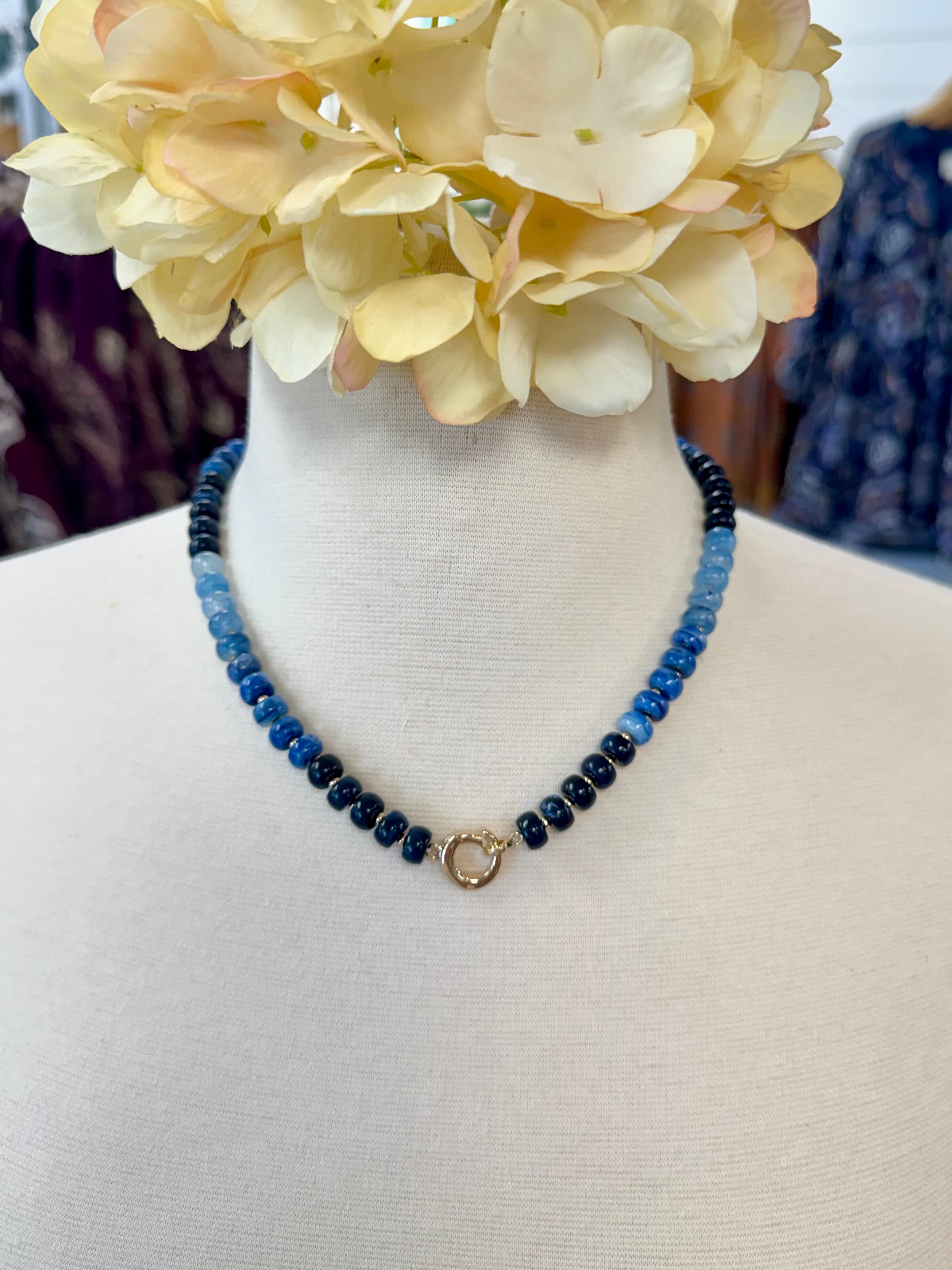 Blue Raspberry Candy Bead Necklace-280 Accessories-Golden Stella-The Lovely Closet, Women's Fashion Boutique in Alexandria, KY