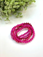 Summer Colors Bracelet Stack - Pink-250 Jewelry-The Lovely Closet-The Lovely Closet, Women's Fashion Boutique in Alexandria, KY