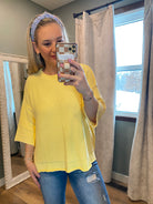 Give Me Sunshine Sweater-100 Short Sleeve Tops-easel-The Lovely Closet, Women's Fashion Boutique in Alexandria, KY