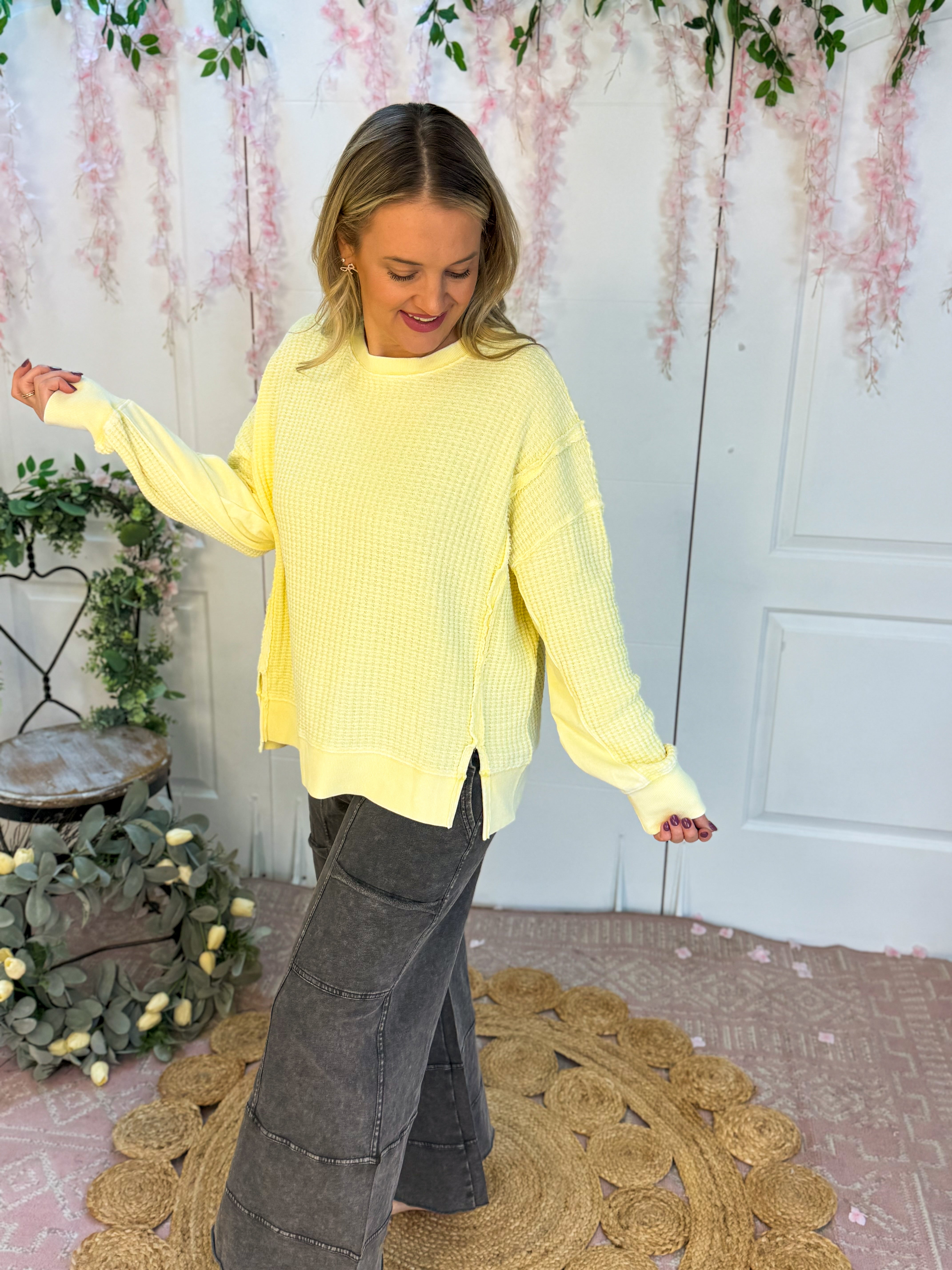 Sunshine Pullover-110 Long Sleeve Top-easel-The Lovely Closet, Women's Fashion Boutique in Alexandria, KY