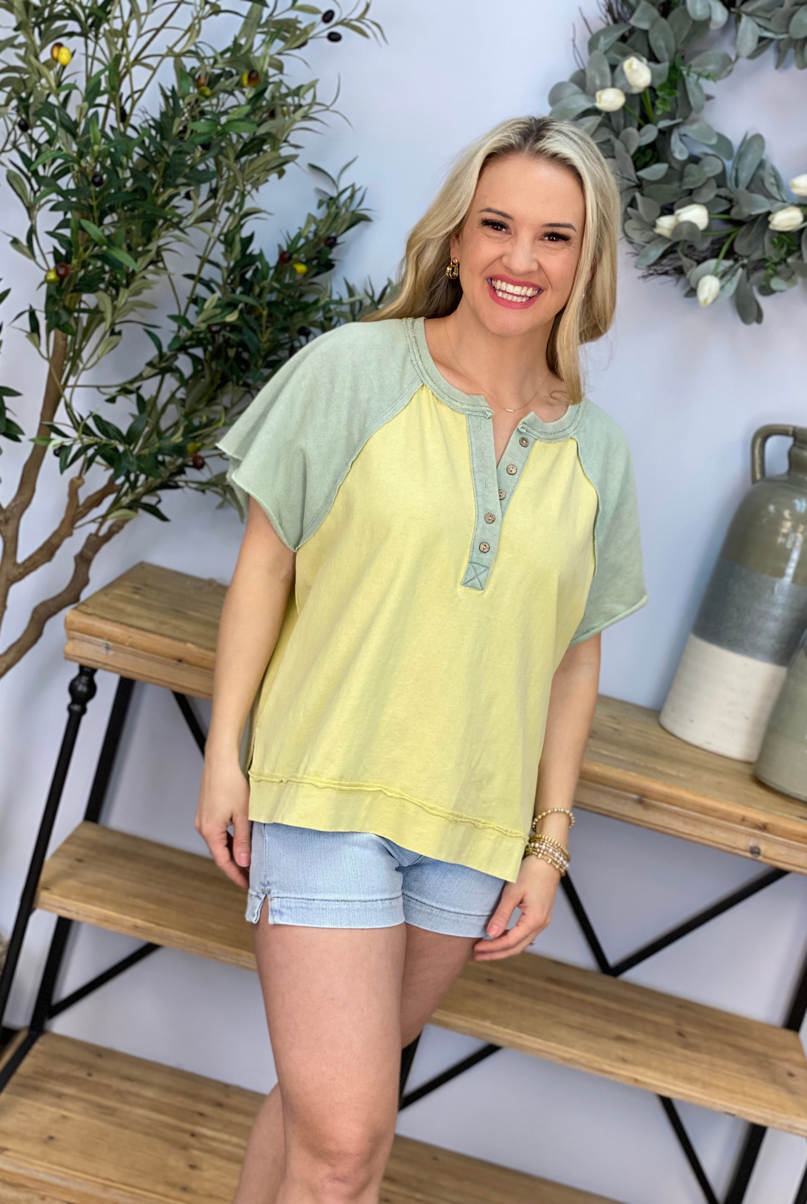Sun & Sage Top-Tops-The Lovely Closet-The Lovely Closet, Women's Fashion Boutique in Alexandria, KY