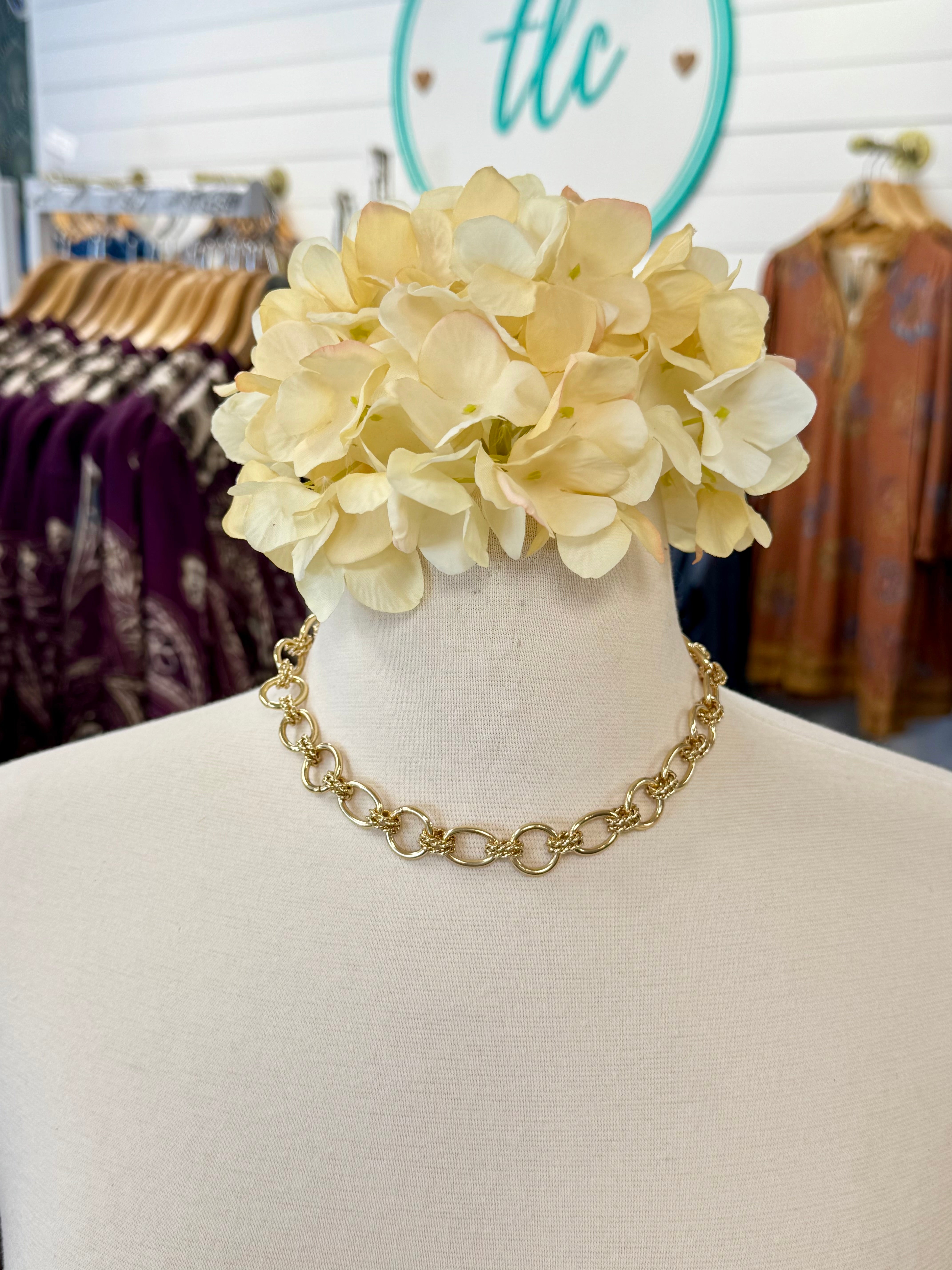 Golden Edit Chain Necklace-The Lovely Closet-The Lovely Closet, Women's Fashion Boutique in Alexandria, KY