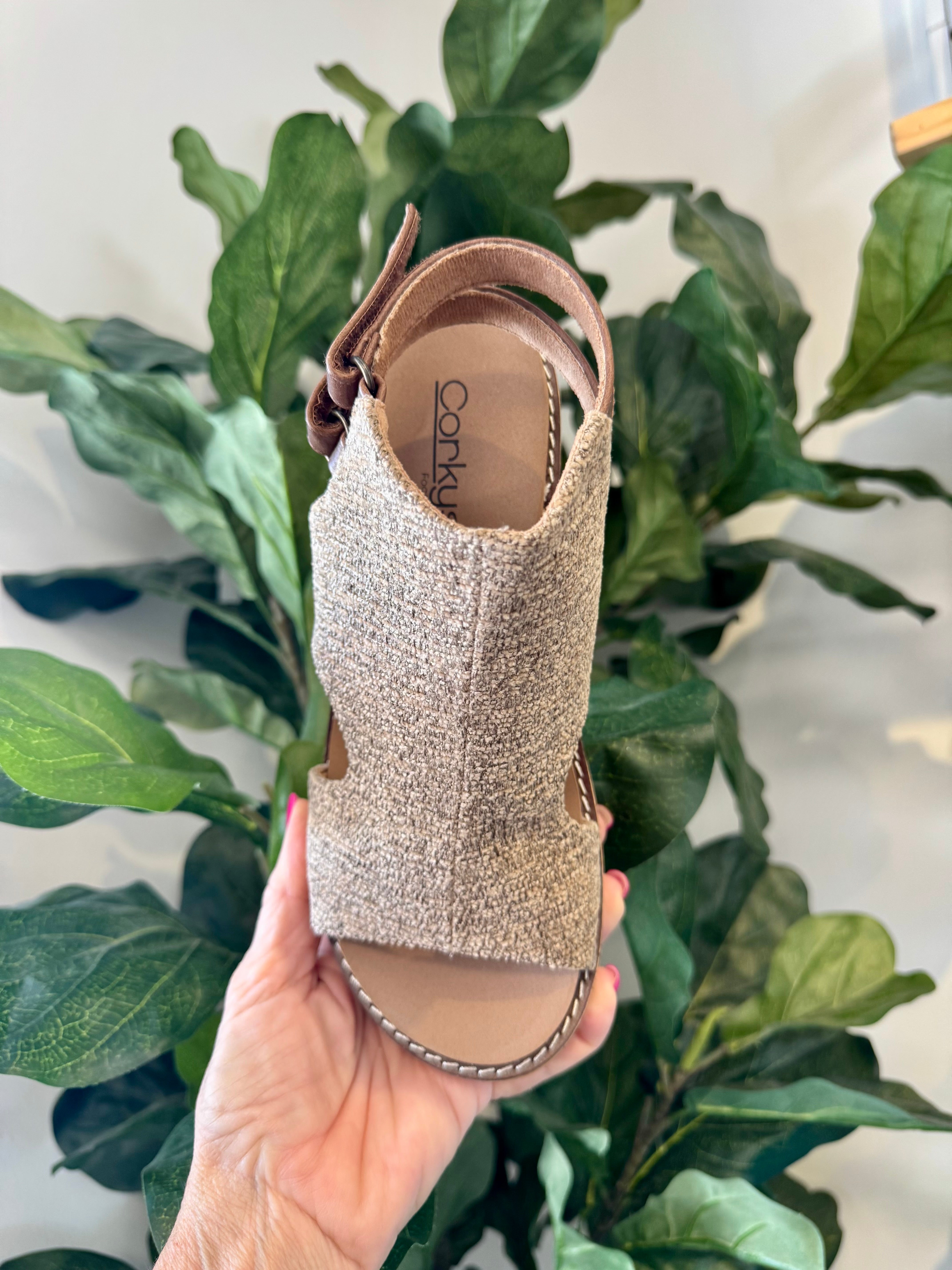 Corkys Falling Hard - Tan-270 Shoes-Corkys-The Lovely Closet, Women's Fashion Boutique in Alexandria, KY