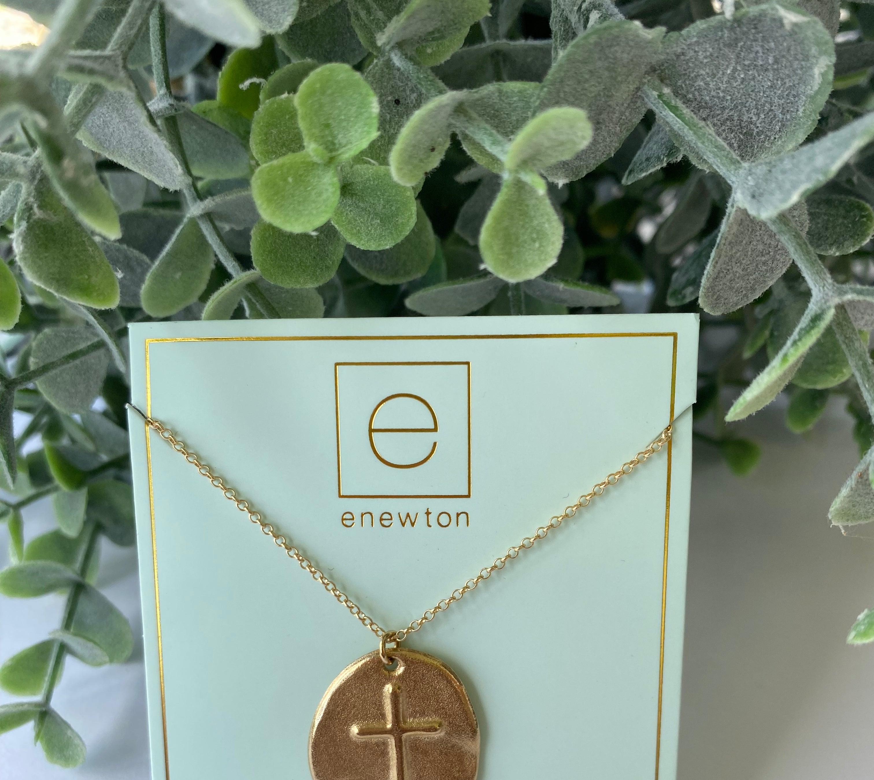 16" Inspire Gold Charm Necklace-260 eNewton-eNewton-The Lovely Closet, Women's Fashion Boutique in Alexandria, KY