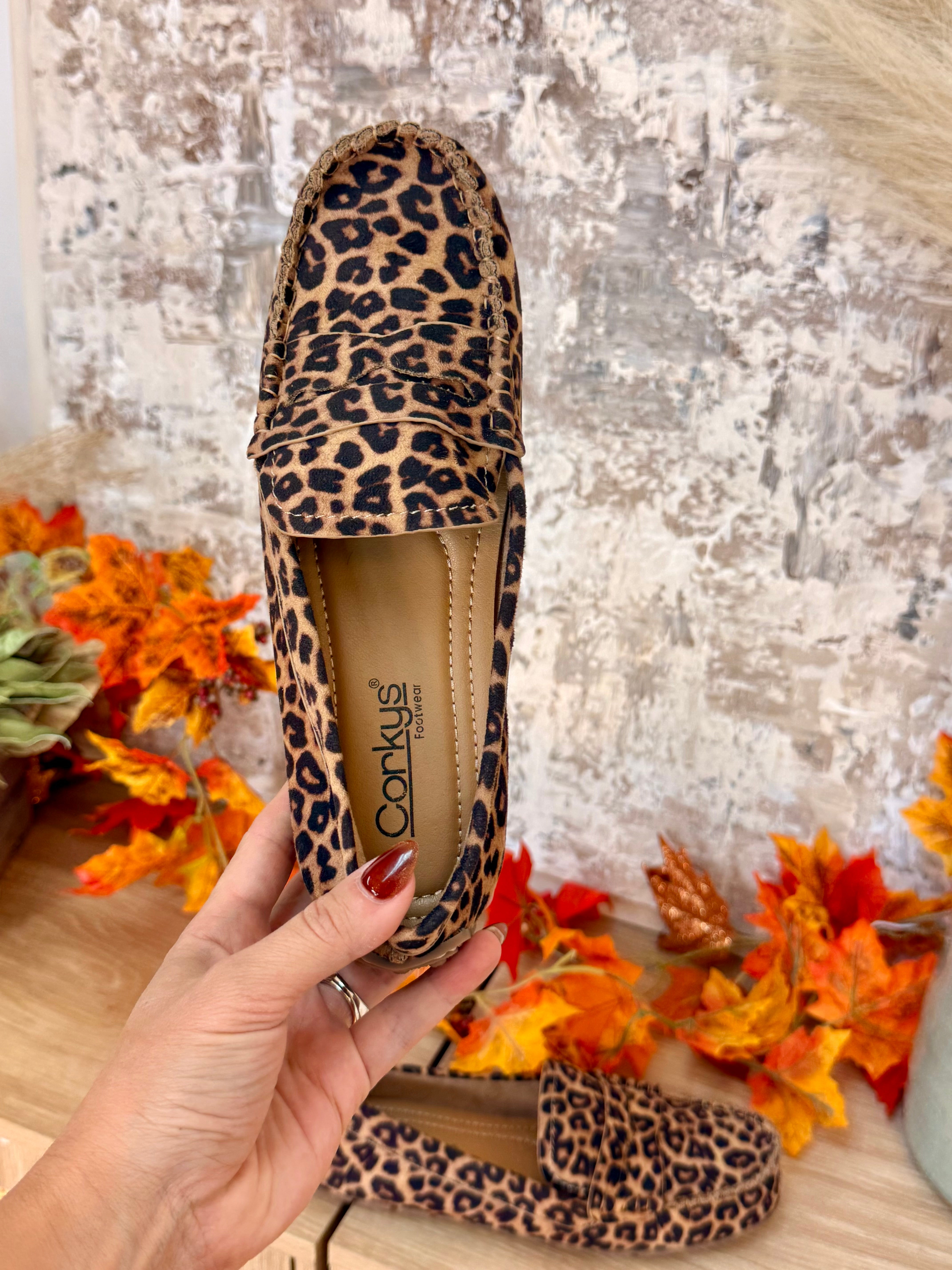 Corkys Penny For Your Thoughts - Leopard-270 Shoes-Corkys-The Lovely Closet, Women's Fashion Boutique in Alexandria, KY