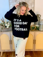 It's A Good Day For Football Soft Sweater-140 Sweaters-Panache Apparel Co.-The Lovely Closet, Women's Fashion Boutique in Alexandria, KY