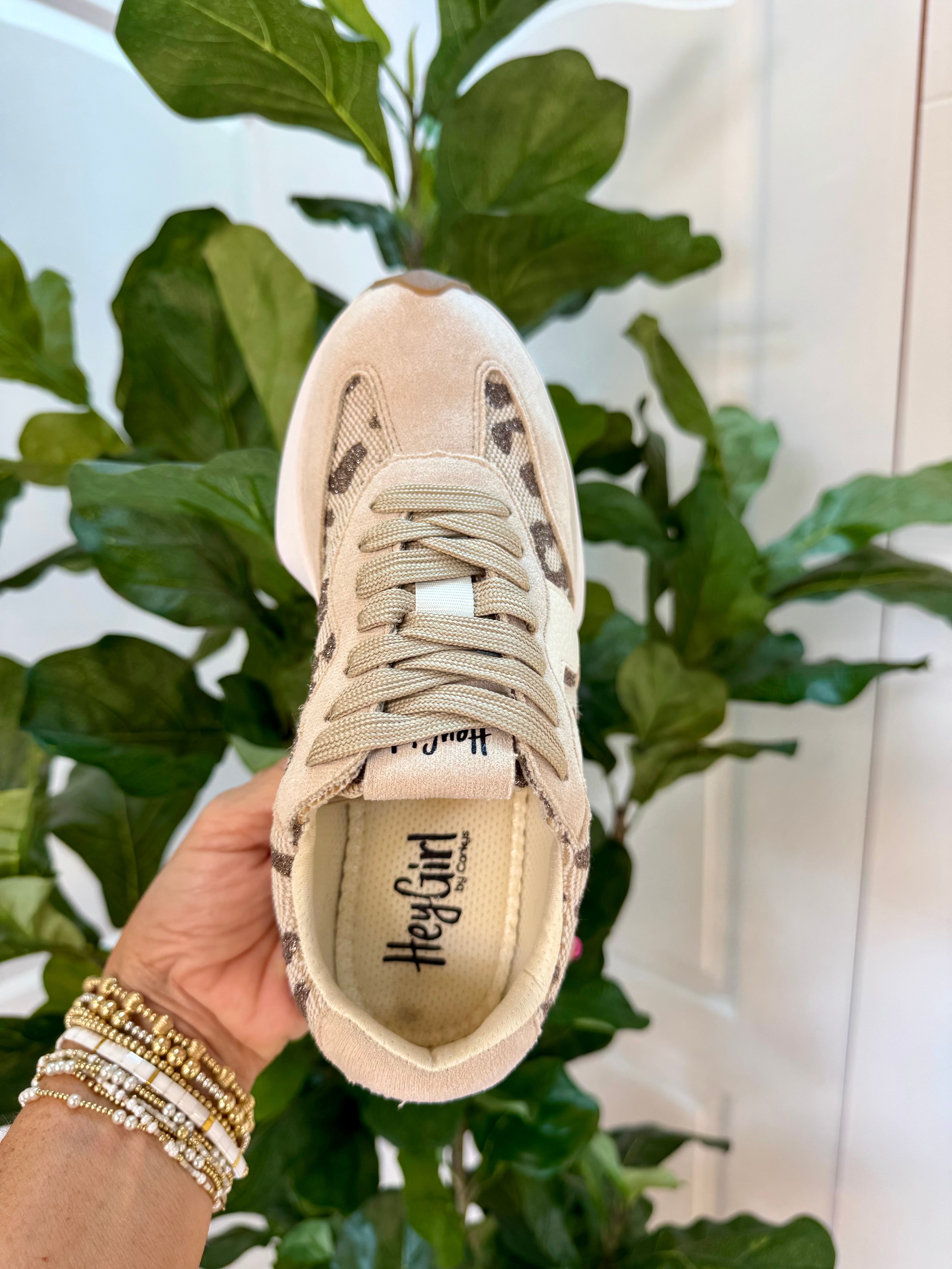 FINAL SALE Corkys Tan Sparkle Leopard-270 Shoes-Corkys-The Lovely Closet, Women's Fashion Boutique in Alexandria, KY