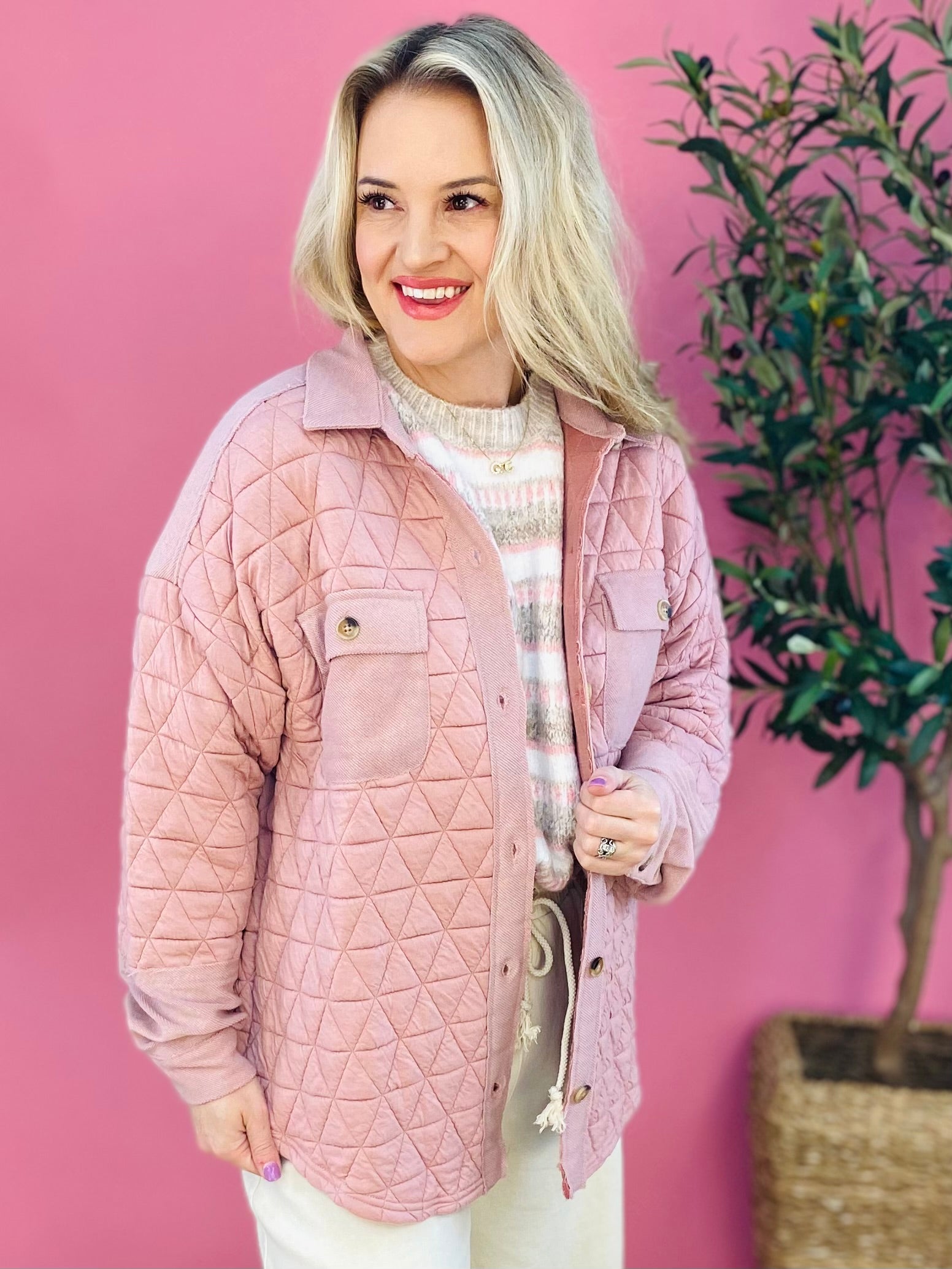 Love is in the Air Shacket-170 Jackets/Outerwear-The Lovely Closet-The Lovely Closet, Women's Fashion Boutique in Alexandria, KY