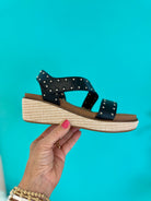 Corkys Chit Chat Sandal - Black-270 Shoes-Corkys-The Lovely Closet, Women's Fashion Boutique in Alexandria, KY