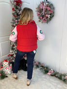 Weekend Puffer Vest - Red-170 Jackets/Outerwear-zenana-The Lovely Closet, Women's Fashion Boutique in Alexandria, KY