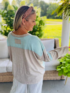 Starlight Bloom Top - Lt. Teal-110 Long Sleeve Top-easel-The Lovely Closet, Women's Fashion Boutique in Alexandria, KY
