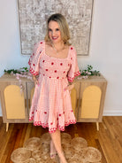 Afternoon Tea Embroidered Dress-180 Dresses-easel-The Lovely Closet, Women's Fashion Boutique in Alexandria, KY