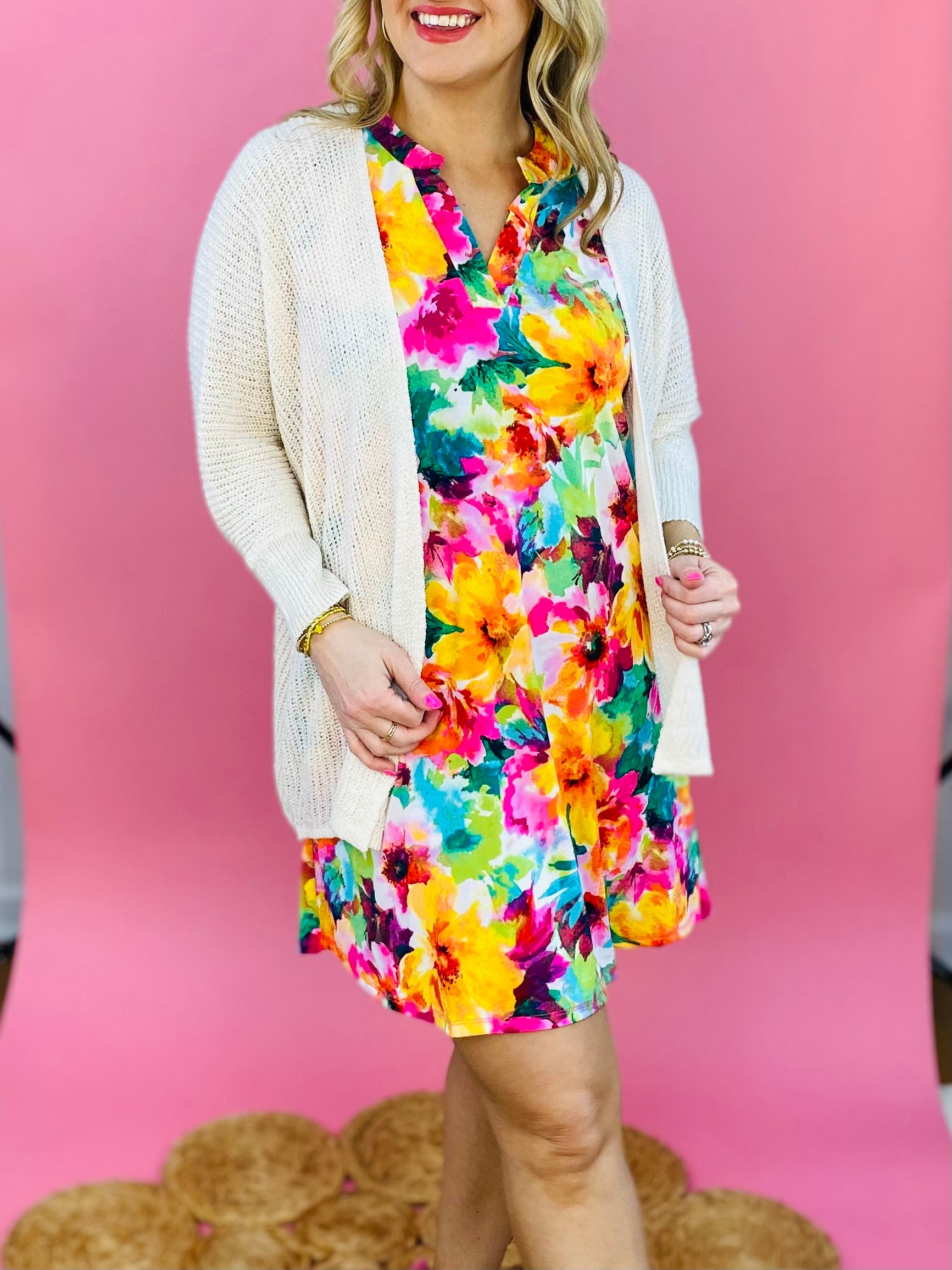 The Lucy Dress - Sunburst Floral-180 Dresses-Dear Scarlett-The Lovely Closet, Women's Fashion Boutique in Alexandria, KY