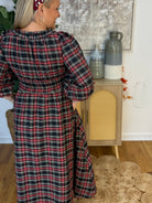 Classic Holiday Plaid Dress-180 Dresses-Entro-The Lovely Closet, Women's Fashion Boutique in Alexandria, KY