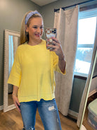 Give Me Sunshine Sweater-100 Short Sleeve Tops-easel-The Lovely Closet, Women's Fashion Boutique in Alexandria, KY