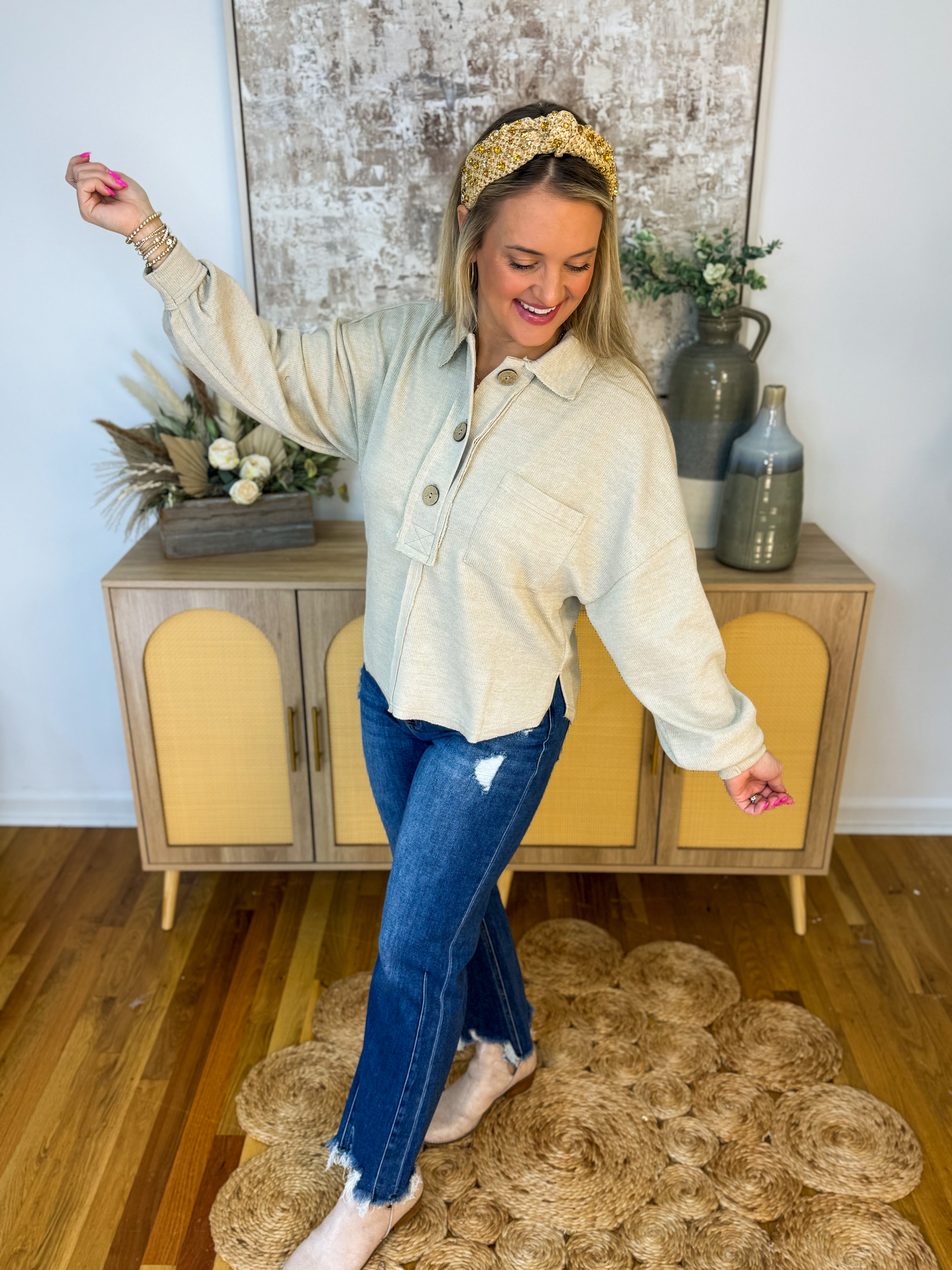 Charming Pullover-110 Long Sleeve Top-Blu Pepper-The Lovely Closet, Women's Fashion Boutique in Alexandria, KY