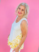 Summer Awaits Tank Top-120 Sleeveless Tops-Doe and Rae-The Lovely Closet, Women's Fashion Boutique in Alexandria, KY