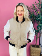 The Cool Girl Bomber Jacket-170 Jackets/Outerwear-The Lovely Closet-The Lovely Closet, Women's Fashion Boutique in Alexandria, KY