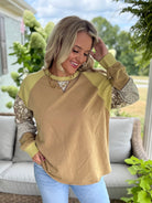 Harvest Wishes Pullover - Golden Olive-110 Long Sleeve Top-easel-The Lovely Closet, Women's Fashion Boutique in Alexandria, KY