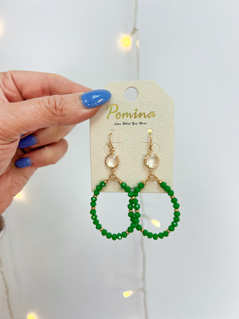 Talk Green To Me Earring-The Lovely Closet-The Lovely Closet, Women's Fashion Boutique in Alexandria, KY